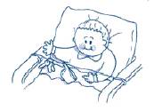 Baby in crib.