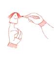 Finger Puppet on finger.