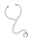 Picture of a Stethoscope. Stethoscope is a medical instrument which a doctor uses to measure a heartbeat.